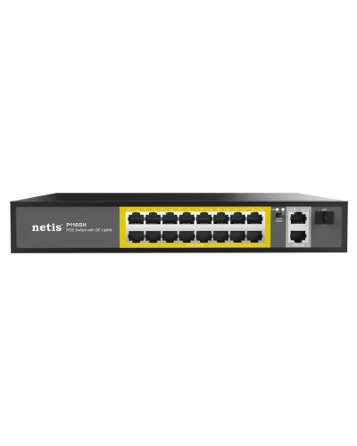 Netis P116GH. Коммутатор сетевой PoE неуправляемый. Netis в Самаре