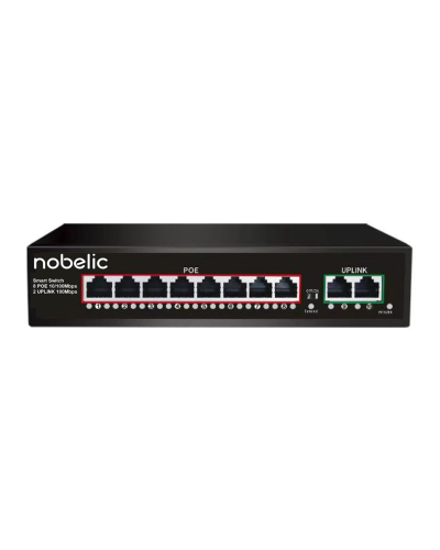NBLS-1008P. Коммутатор неуправляемый 8-портовый. Nobelic в Самаре