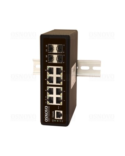 SW-70804/IL. Промышленный коммутатор Gigabit Ethernet на 12 портов. OSNOVO в Самаре