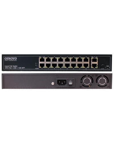SW-61621(300W). Коммутатор 16-портовый Fast Ethernet с PoE. OSNOVO в Самаре