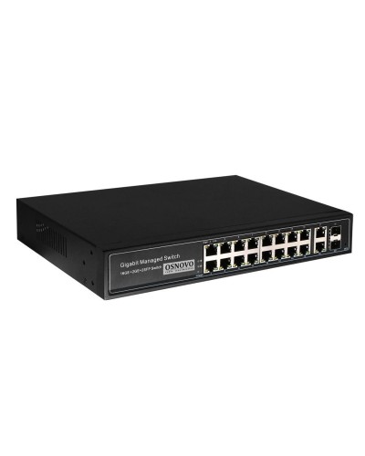 SW-8182/L(300W). Коммутатор 16-портовый  Gigabit Ethernet с PoE. OSNOVO в Самаре