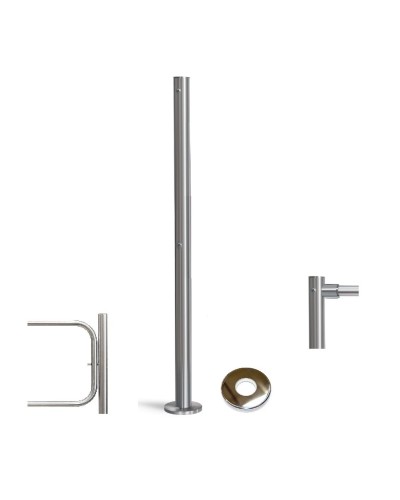 PERCo-BH02 2-15 с крышкой. Стойка с отверстием под стопорный механизм поворотной секции и с 2-мя отверстиями для крепления патрубков на стороне, противоположной створке. PERCo в Самаре