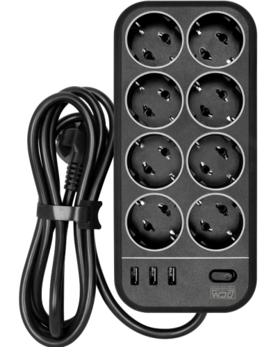 SP-08 USB03AB 3,0 M. Сетевой фильтр. POWERCOM в Самаре