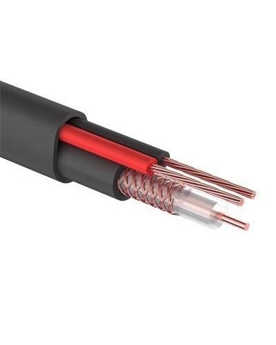 КВК-П-2+2x0,50 мм² (Cu/CCA) черный PROconnect (01-4215). Кабель комбинированный для систем видеонаблюдения. PROCONNECT в Самаре