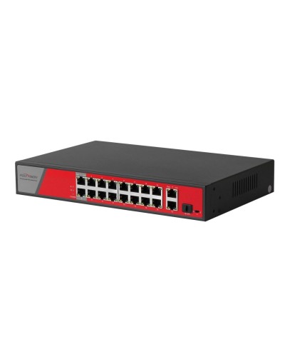PND-16P-2G1F-BT2 (300W). Коммутатор гибридный 16+2+1 с PoE. Polyvision в Самаре