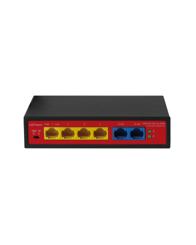 PND-04P-2M Lite (48W). Коммутатор неуправляемый 6-портовый с функцией PoE. Polyvision в Самаре