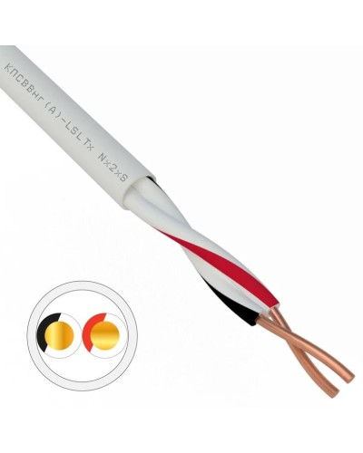 КПСВВнг(А)-LSLTx 1х2х1,0 REXANT (01-4872). Кабель для систем передачи данных пониженной пожароопасности c низким дымо- и газовыделением, с низкой токсичностью продуктов горения. Rexant в Самаре