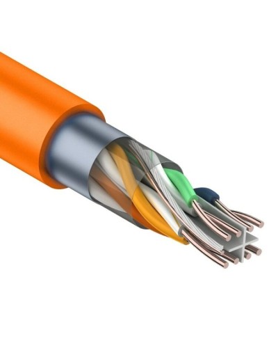 F/UTP, CAT 6, ZH нг(А)-HF, 4PR, 23AWG, INDOOR, SOLID, оранжевый, 305 м, REXANT (01-0151). Кабель «витая пара» (LAN) для структурированных систем связи. Rexant в Самаре
