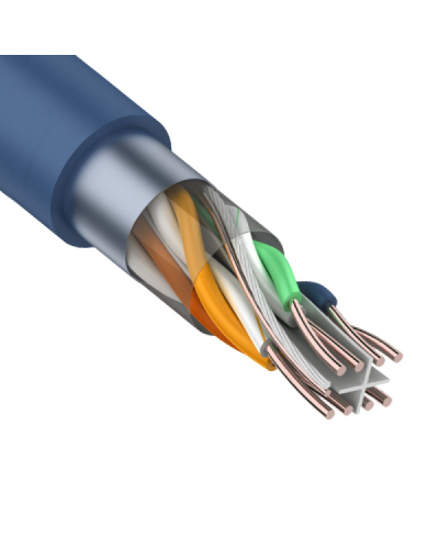 F/UTP, CAT 6, PVC, 4PR, 23AWG, INDOOR, SOLID, синий, 305 м, REXANT (01-0147). Кабель «витая пара» (LAN) для структурированных систем связи. Rexant в Самаре