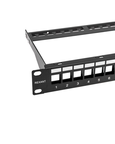 Панель коммутационная наборная 19", 1U, 24 порта, UTP REXANT PRO (02-0053): Патч-панель 19" в Самаре