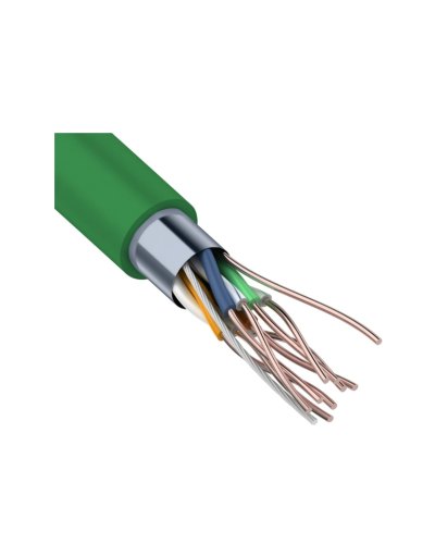 F/UTP, CAT 5e, нг(А)-LSLTx, 4х2х0,52мм, 24AWG, INDOOR, SOLID, зеленый, 305м REXANT (01-0161). Кабель «витая пара» (LAN) для структурированных систем связи. Rexant в Самаре