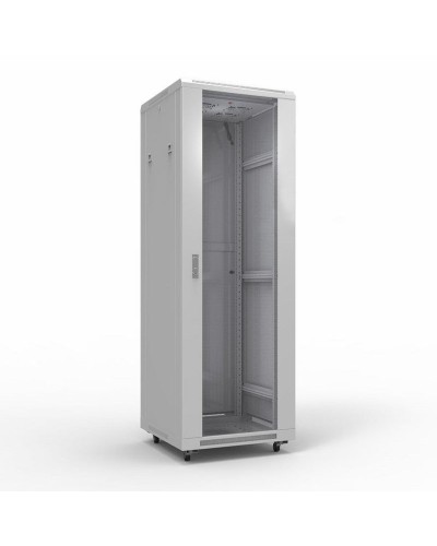 Шкаф телекоммуникационный 19 напольный 42U 600х800 мм, передняя дверь стекло, задняя дверь металл, RAL 7035 (состоит из 3 частей) (04-2306). Шкаф телекоммуникационный 19 напольный 42U. Rexant в Самаре