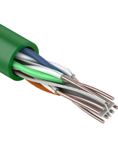 U/UTP, CAT 6, нг(А)-LSLTx, 4х2х0,575мм, 23AWG, INDOOR, SOLID, зеленый, 305м REXANT (01-0071). Кабель «витая пара» (LAN) для структурированных систем связи. Rexant в Самаре