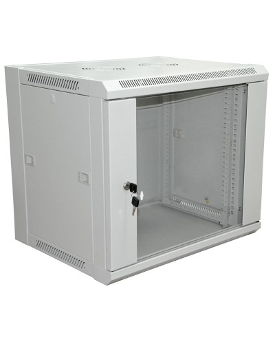 Шкаф телекоммуникационный 19 настенный 18U 600×600×964 мм (ШxГxВ) - передняя дверь стекло, боковые стенки съемные (разобранный) RAL 7035 (04-2224). Шкаф телекоммуникационный 19 настенный 18U. Rexant в Самаре