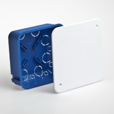 Коробка TYCO 100х100х45 (10160). Коробка ответвительная с крышкой для скрытого монтажа. RuVinil
