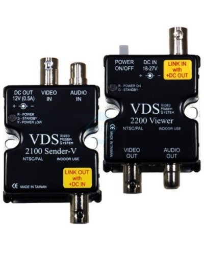 VDS 2100/2200. Удлинитель видео-, аудиосигнала, напряжения питания по коаксиальному кабелю. SC&T в Самаре