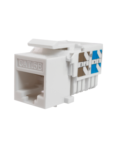 Модуль-вставка Keystone Кат5е, инстр.зад, белый UTP (10-0313): Вставка Keystone Jack RJ-45 в Самаре