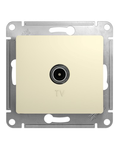 Glossa розетка TV антенна коннектор, 1-местная, скрытой установки, механизм, бежевый (GSL000293). Розетка TV антенна. Systeme Electric в Самаре