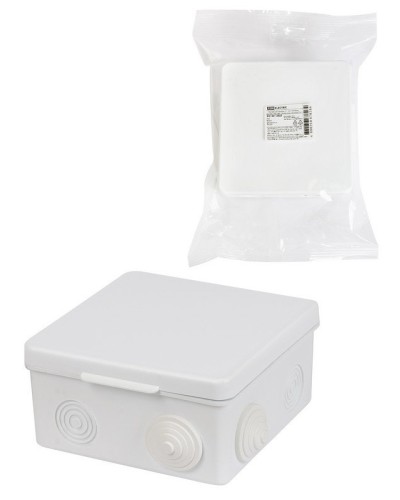 Коробка ОП 100х100х55мм, крышка, IP54, 8вх. (SQ1401-0513). Распаячная коробка. TDM ЕLECTRIC в Самаре