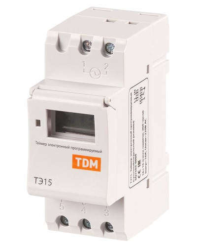 ТЭ15-1мин/7дн-16on/off-16А-DIN TDM (SQ1503-0005). Таймер электронный. TDM ЕLECTRIC в Самаре