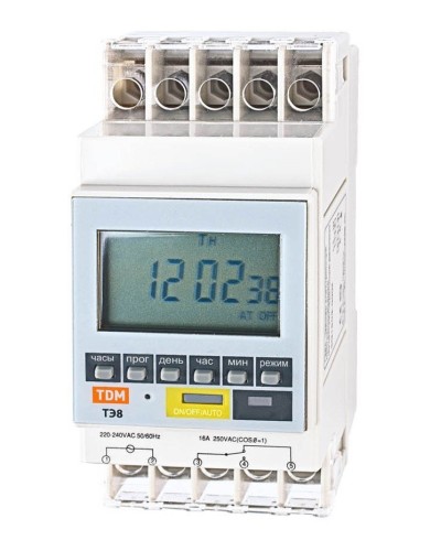ТЭ8A-1мин/7дн-8on/off-16А-DIN TDM (SQ1503-0002). Таймер электронный. TDM ЕLECTRIC в Самаре