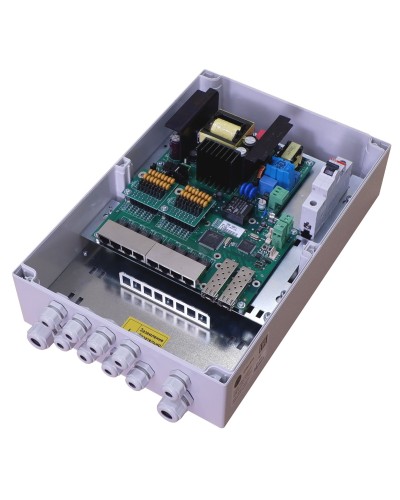 TFortis PSW-2G8F+. Коммутатор для подключения 8 камер. TFortis в Самаре