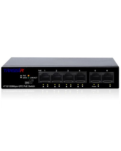 TR-NS1106-60-4POE. Коммутатор с PoE. Trassir в Самаре