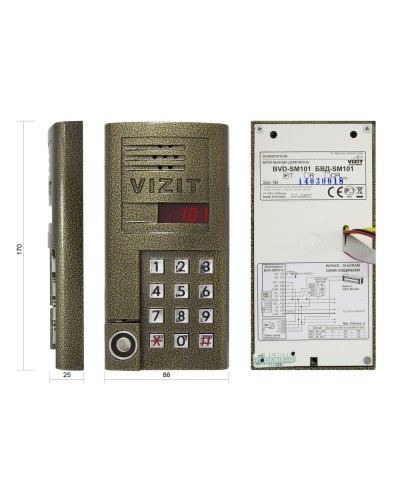 БВД-SM101T. Вызывная панель аудиодомофона. VIZIT в Самаре