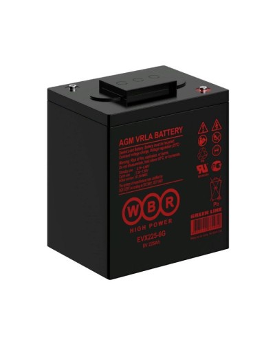 WBR EVX225-6G. Аккумулятор герметичный свинцово-кислотный. WBR в Самаре
