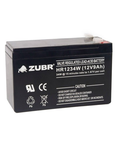 ZUBR HR 1234W (12V, 9Ah). Аккумулятор герметичный свинцово-кислотный. ZUBR в Самаре