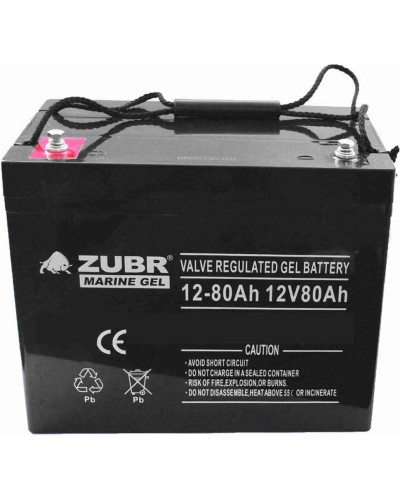 ZUBR MARINE GEL NPG 12-80 (12V, 80Ah). Аккумулятор герметичный свинцово-кислотный. ZUBR в Самаре
