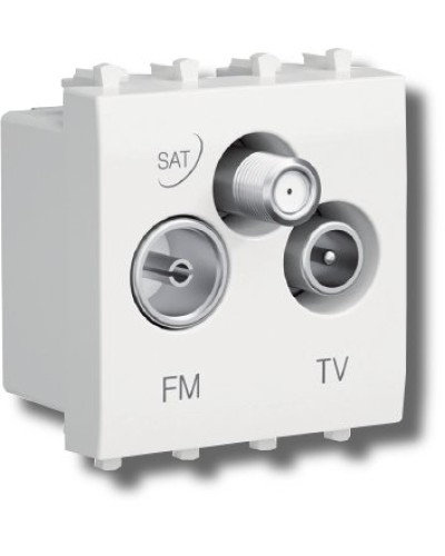 Розетка TV-FM-SAT Avanti 1 модуль черный квадрат (4402532): Розетка TV-FM-SAT в Самаре