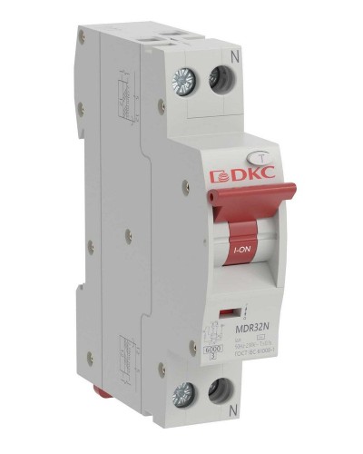 YON max MDR, 1P+N, 10mA, 32A, 6kA, А (MDR32N-1N1C32-A). Компактный автоматический выключатель дифференциального тока. ДКС в Самаре