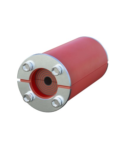 Проходка круглая, нержавеющая, D50х70 мм для кабелей D10-30 мм (DXF3114): Проходка круглая, нержавеющая в Самаре