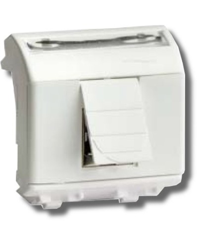 Розетка RJ-45 Brava 2 модуля белая (76655B): Розетка компьютерная с двумя разъёмами в Самаре