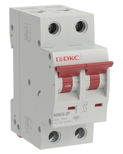 YON max MD63S 2P 40А 4,5кА C (MD63S-2PC40). Автоматический выключатель. ДКС в Самаре