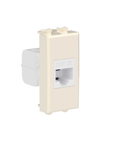 Розетка RJ-45, кат.5E, Avanti, 1 модуль, ванильная дымка (4405661): Розетка компьютерная модульная в Самаре