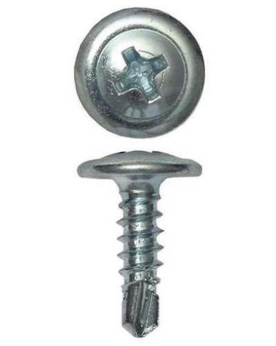 Саморез с пресс-шайбой 4.2х19 со сверлом (200 шт) (CM274019). Саморез с пресс-шайбой. ДКС в Самаре