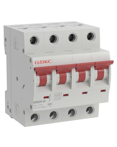 YON max MD63N 4P 16А 6кА C (MD63N-4PC16). Автоматический выключатель. ДКС в Самаре