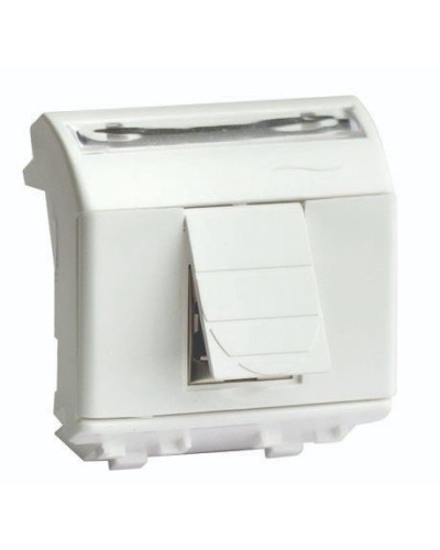 Розетка RJ-45 Brava 2 модуля слоновая кость (75655S): Розетка компьютерная с двумя разъёмами в Самаре