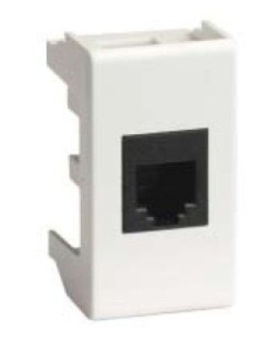 Розетка RJ-45 Viva 1 модуль белая (45038): Розетка компьютерная с одним разъёмом в Самаре