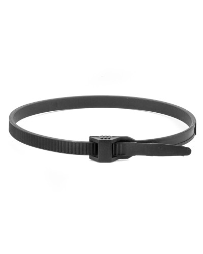 Хомут 9х300 P6.6 черный (100шт) (26502SR). Хомут с плоским замком. ДКС в Самаре