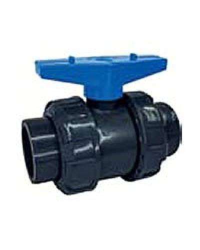 Ecoplast кран шаровый d25 (уплотнение TPV, остальное EPDM) с муфтовым окончанием (49447). Кран шаровый. Экопласт в Самаре
