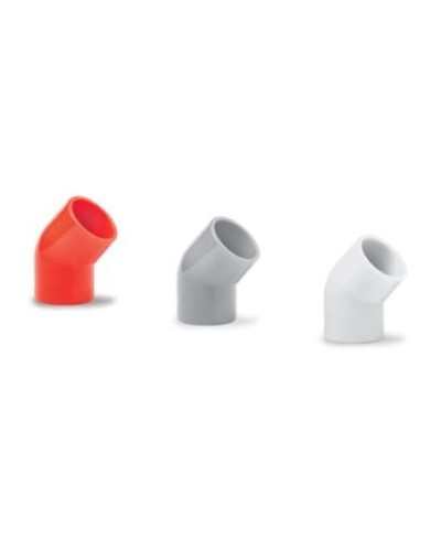 Ecoplast поворот 45гр., для аспирационной системы D25, АБС, белый (10 шт) (49225-10W). Поворот для аспирационной системы. Экопласт в Самаре