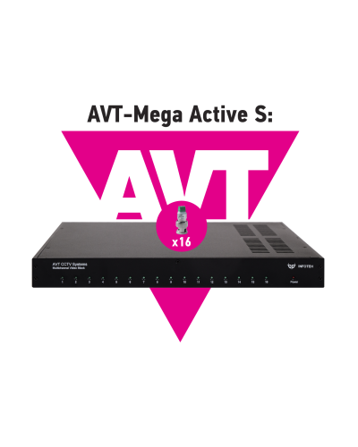 AVT-Mega Active S. 16-ти канальный комплект для передачи AHD/CVI/TVI 5Mp/4Mp/1080p. Инфотех в Самаре