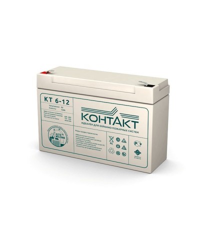 Контакт КТ 6-12. Аккумулятор герметичный свинцово-кислотный. Контакт в Самаре