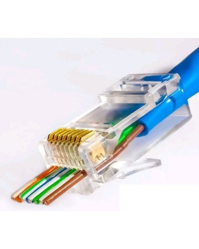 RJ-45 джек сквозной (8P8C) (100 шт). Разъем RJ-45. Прочие зарубежные в Самаре