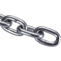 Цепь сварная короткозвенная оцинкованная DIN5685/А D1- 4 мм (50м): Цепь сварная короткозвенная оцинкованная