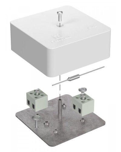 Коробка огнестойкая 75х75х30 (40-0450-FR2.5-4-П). Коробка огнестойкая для открытой установки. Промрукав в Самаре