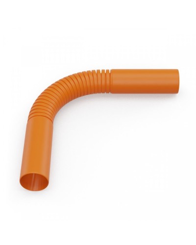 Поворот гибкий гофрированный D20 оранжевый (Промрукав) (PR13.1261). Поворот. Промрукав в Самаре